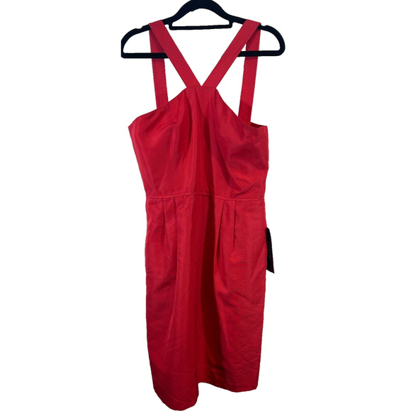 J. Crew Dresses & Skirts - NEW J. Crew 6 Pink Dress Lexie Faille Halter Cocktail Party Formal Pockets D16